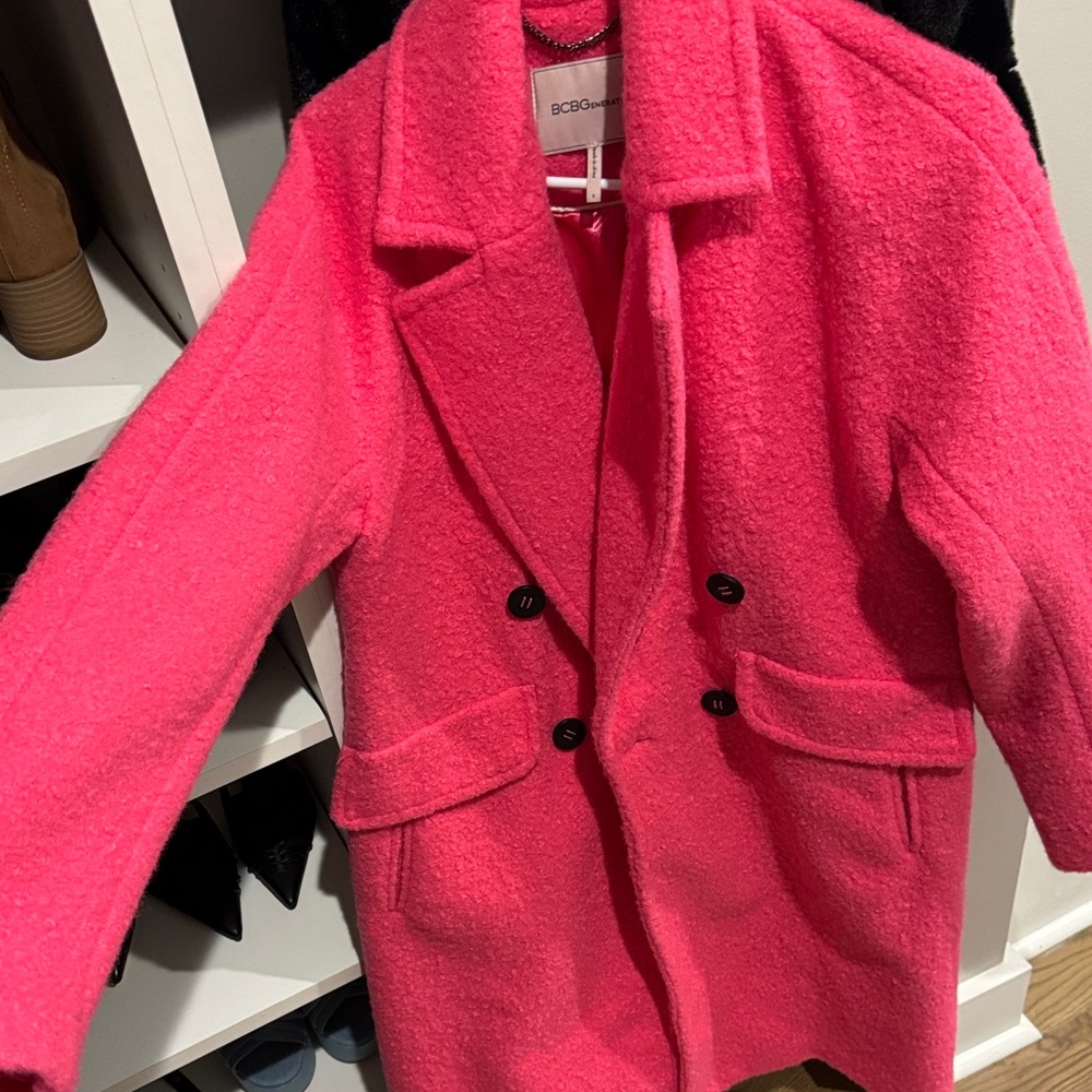 BCBGMaxAzria Vibrant Pink Coat
